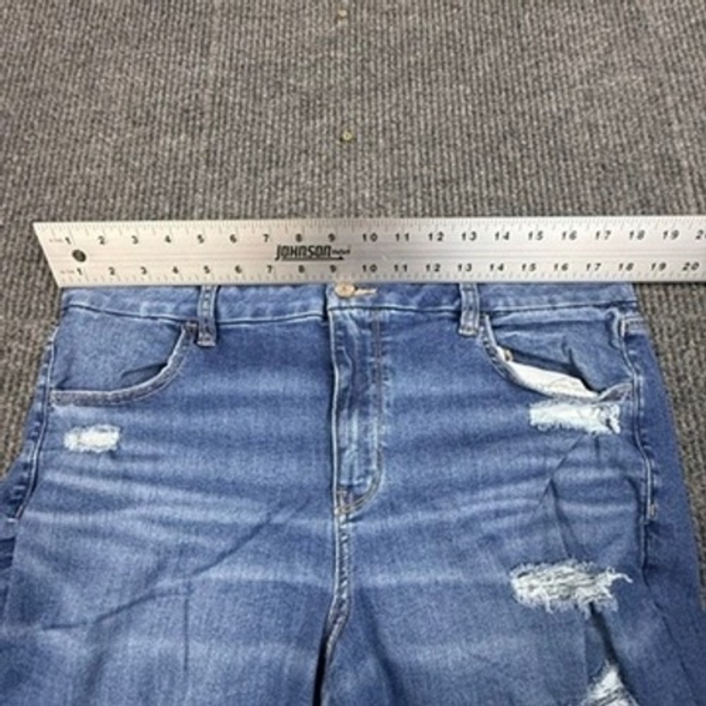 American Eagle Next Level Stretch Curvy High-Rise Jegging Ripped Jeans Size 18R - Picture 5 of 15